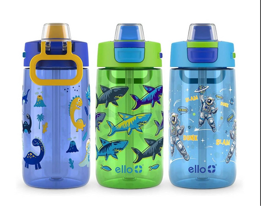 ELLO Kids Colby 14-oz. Tritan Plastic Water Bottle -Shark