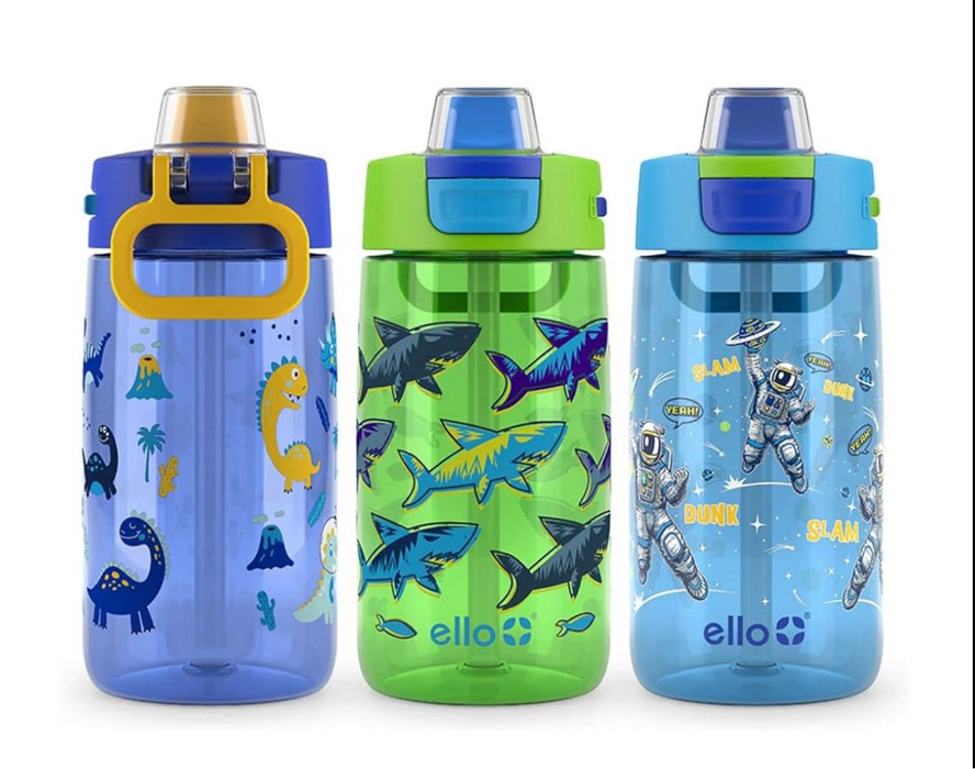 ELLO Kids Colby 14-oz. Tritan Plastic Water Bottle -Shark