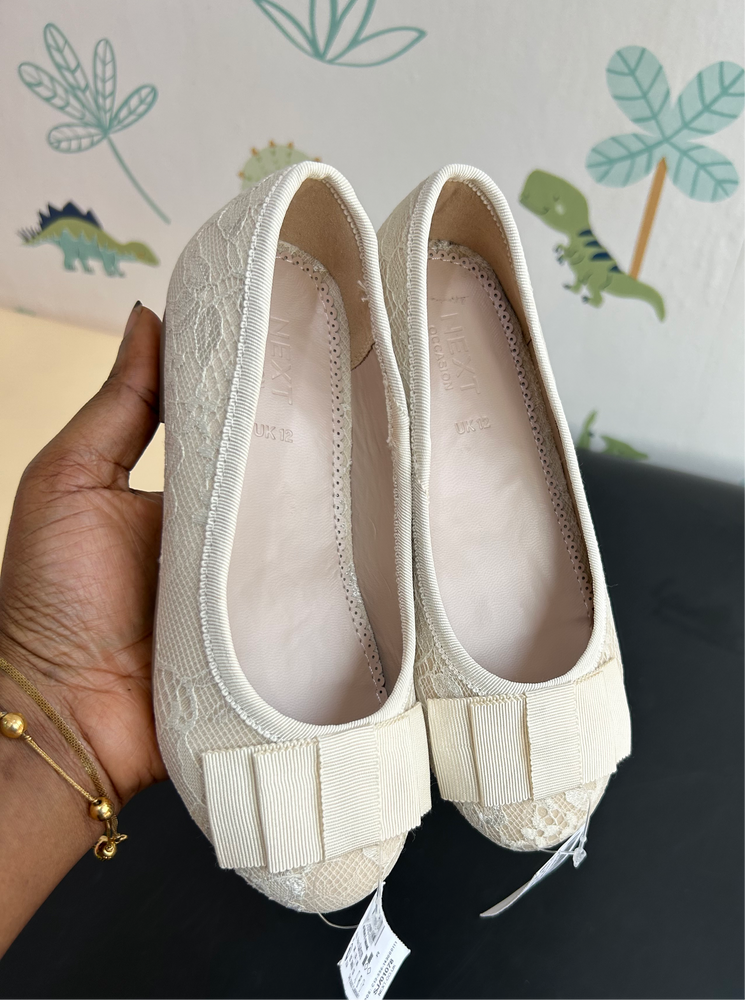 Ivory Lace Shoes