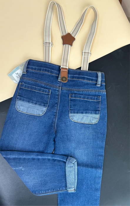 Detachable suspender Denim