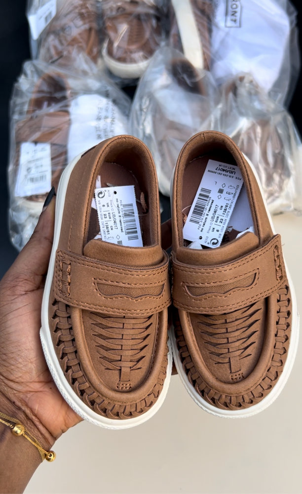 Tan Woven loafers