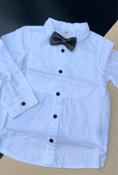 H&M shirt &bow tie