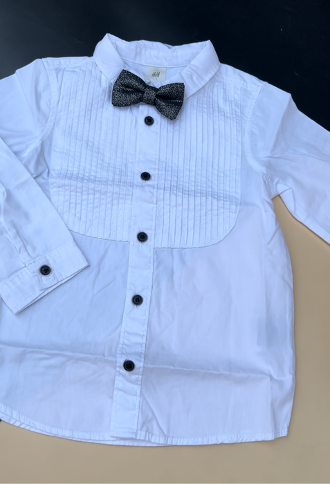 H&M shirt &bow tie