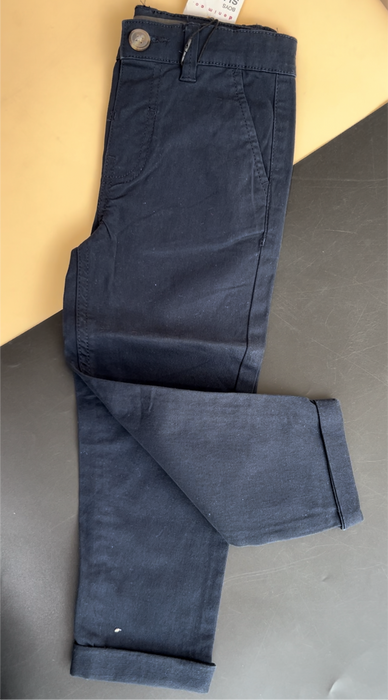 Navy slim stretch chinos